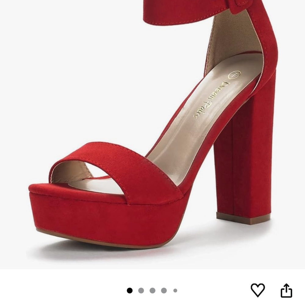Chic Red Dream Pairs High Heels 👠 - Picture 9 of 9